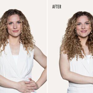 Bebonia Ash Blonde Curly Slip-On Hair Extensions 180G 22''